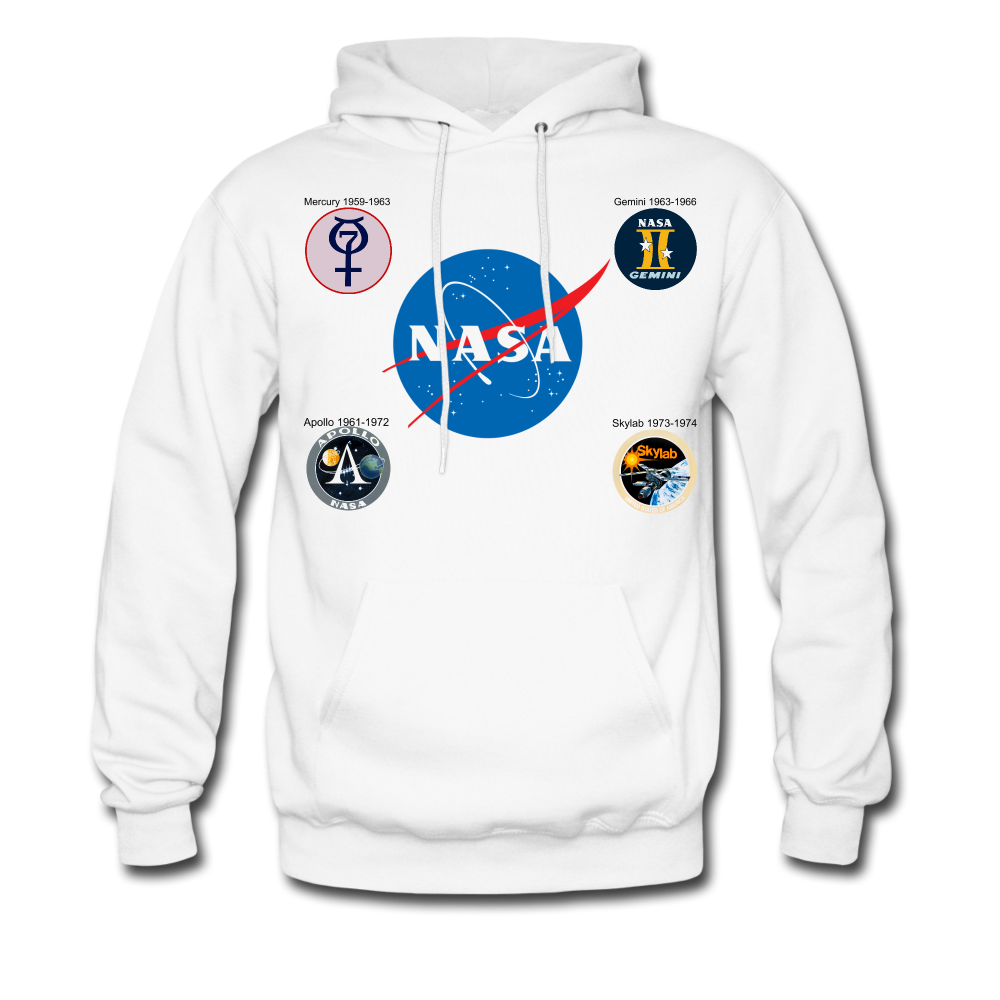 NASA Pre-Shuttle Programs Hoodie - white