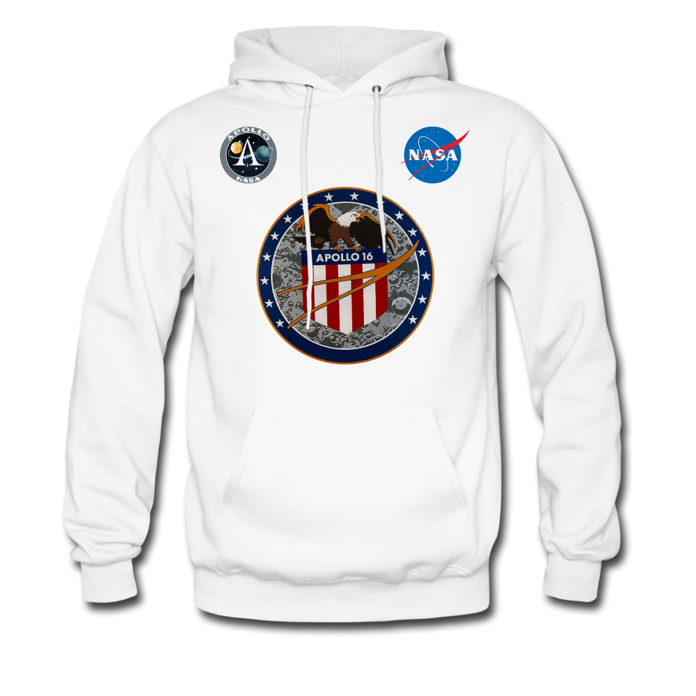 NASA Apollo 16 Hoodie - white