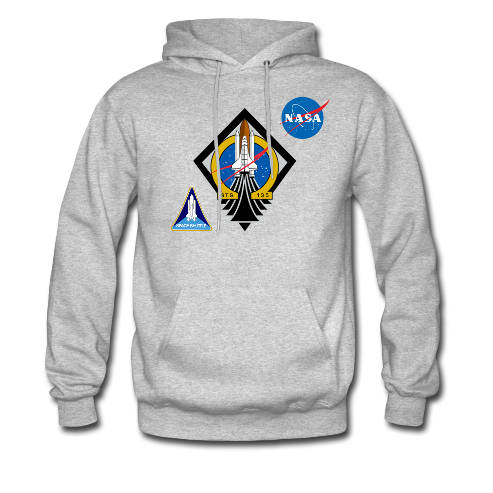 NASA Final Shuttle Mission Hoodie - heather gray