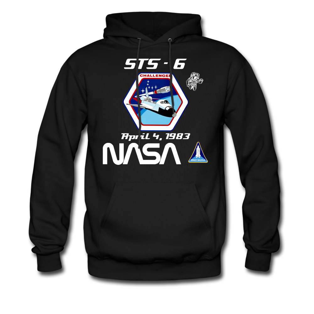 NASA Challenger First Launch Hoodie - black