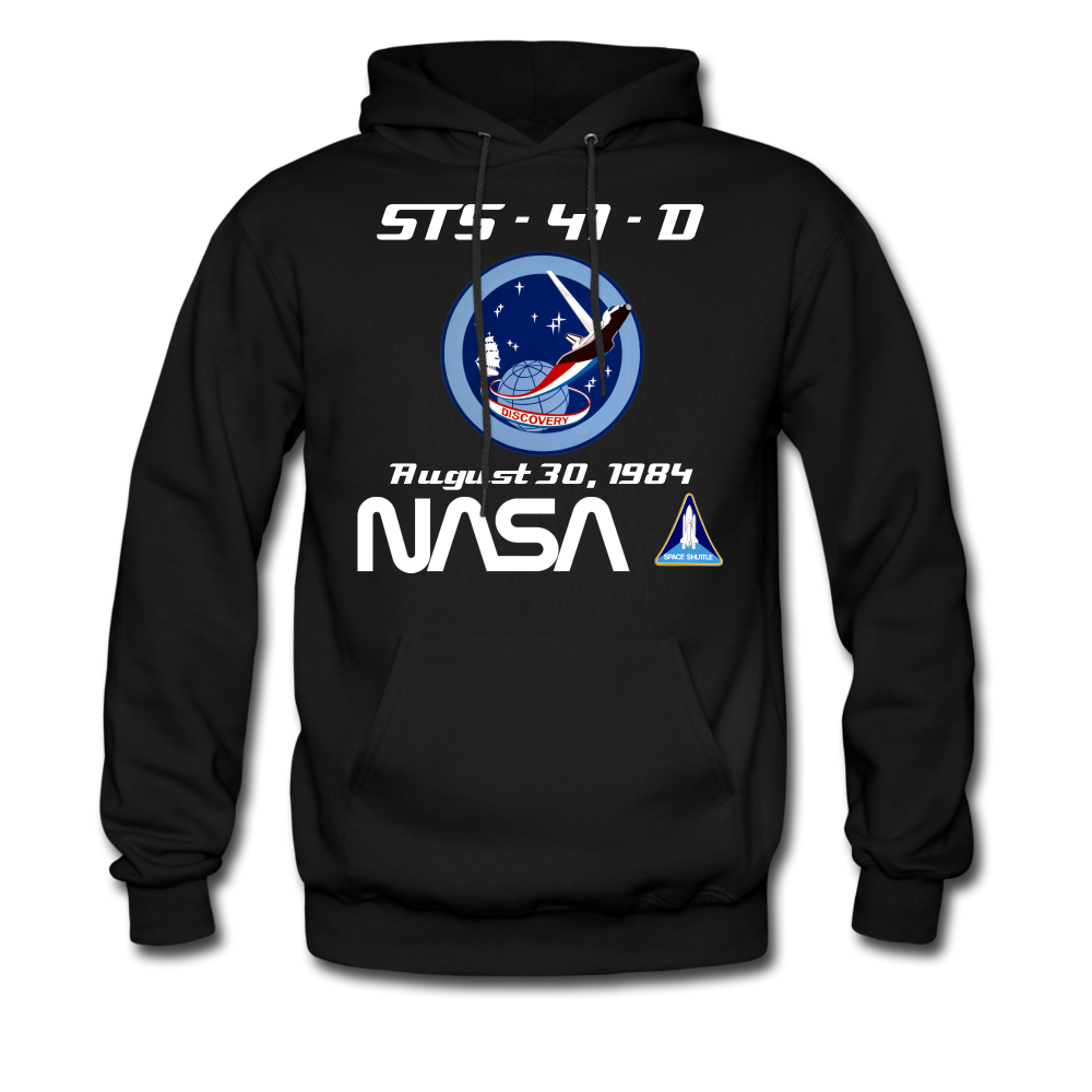 NASA Space Shuttle Discovery First Launch Hoodie - black