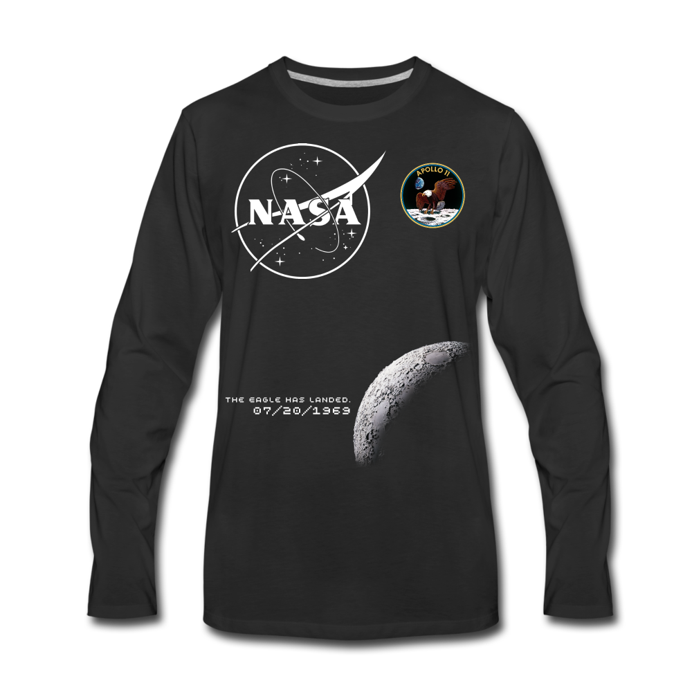 NASA Moon Landing Longsleeve - black