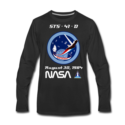 NASA Discovery First Launch Long Sleeve - black