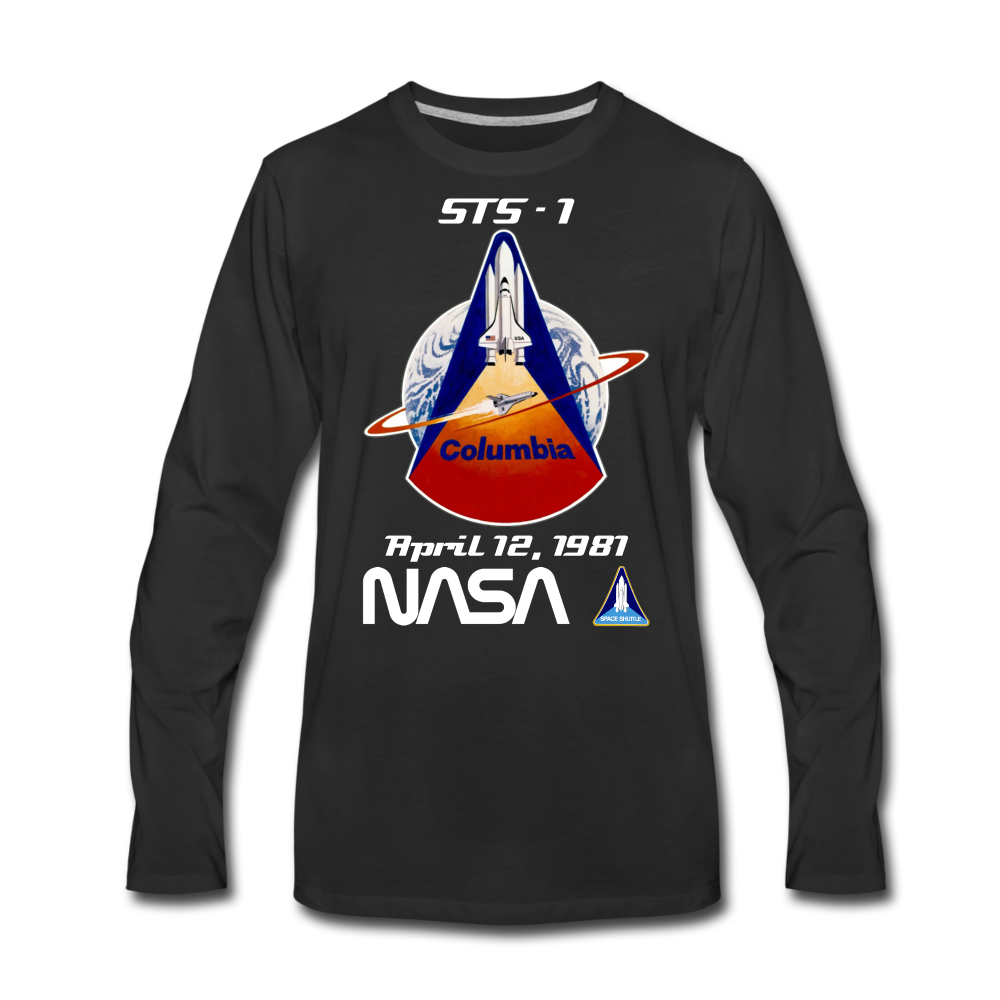 NASA Columbia First Launch Longsleeve - black
