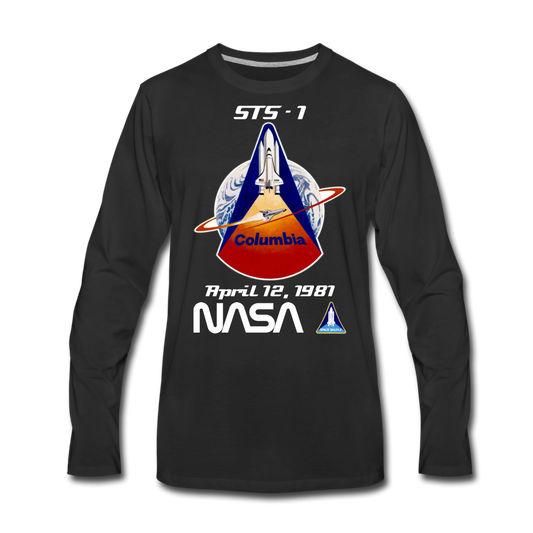 NASA Columbia First Launch Longsleeve - black