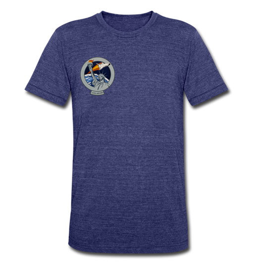 Unisex Tri-Blend T-Shirt - heather indigo