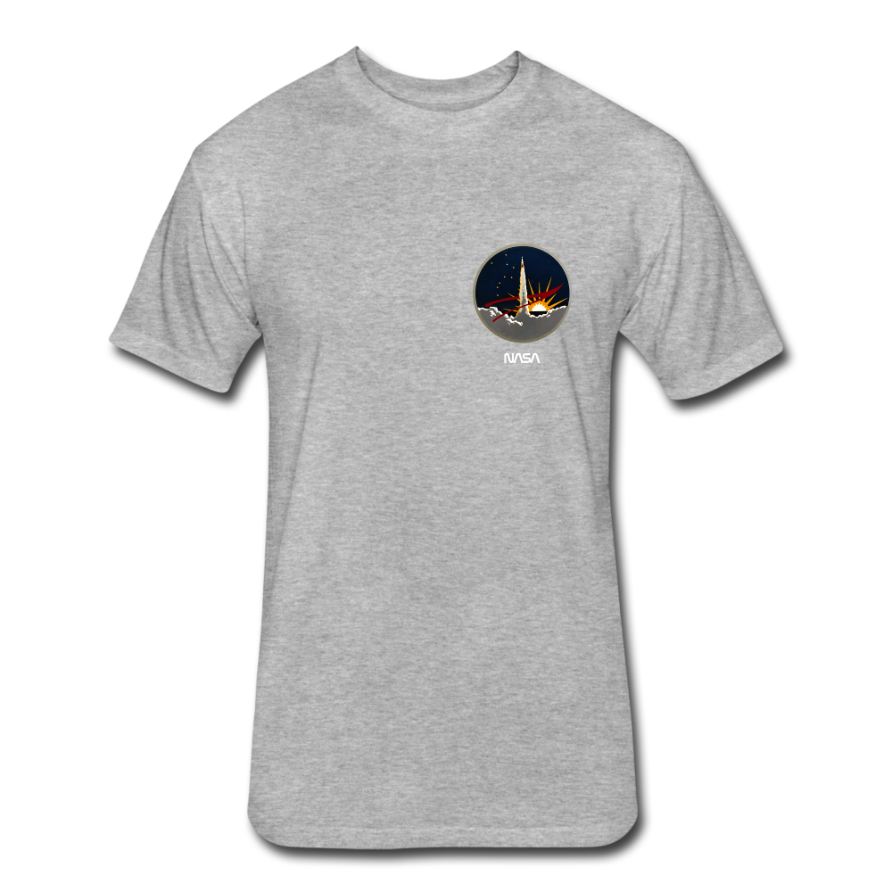 Fitted Cotton/Poly T-Shirt by Next Level - heather gray