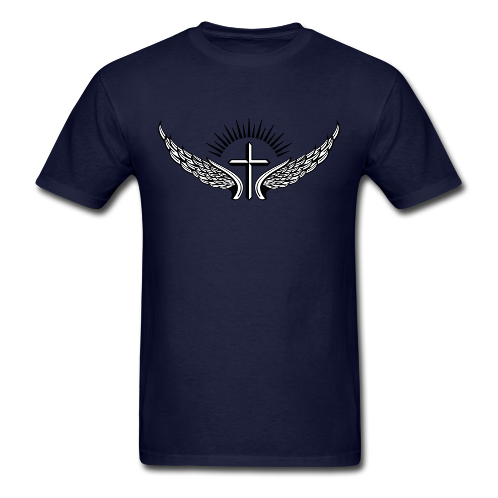Winged Cross Tee Dark - navy