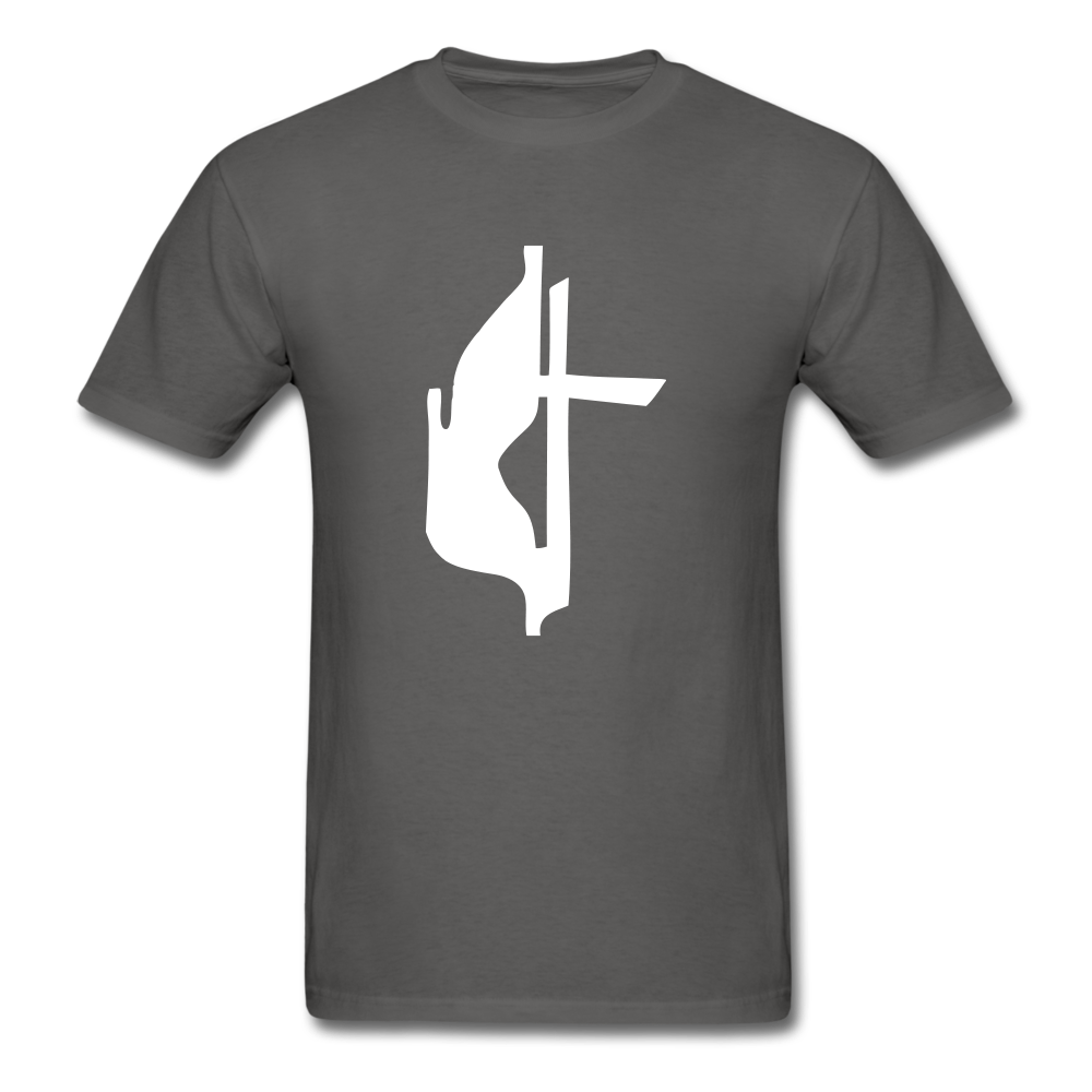 Methodist Cross Tee Dark - charcoal