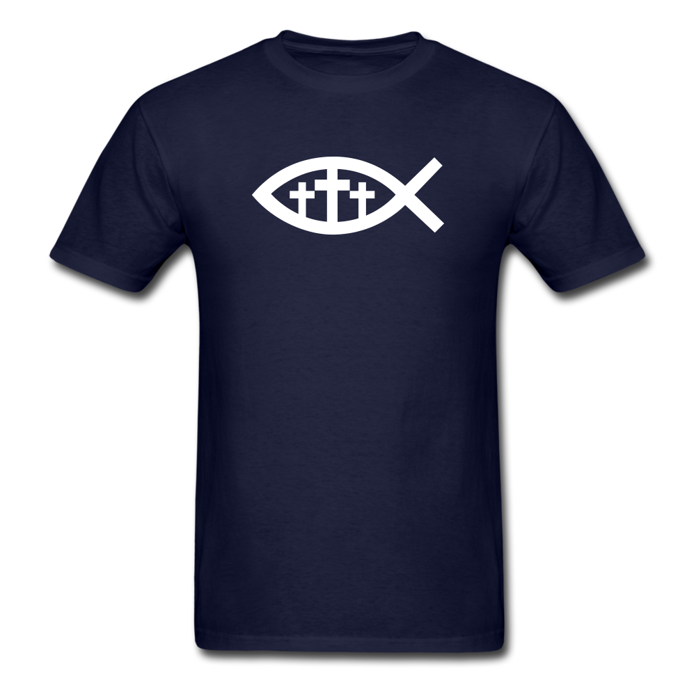 Three Crosses Tee Dark - navy