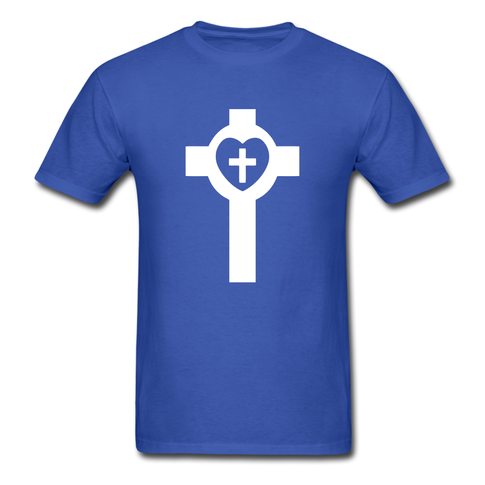 Lutheran Cross tee Dark - royal blue