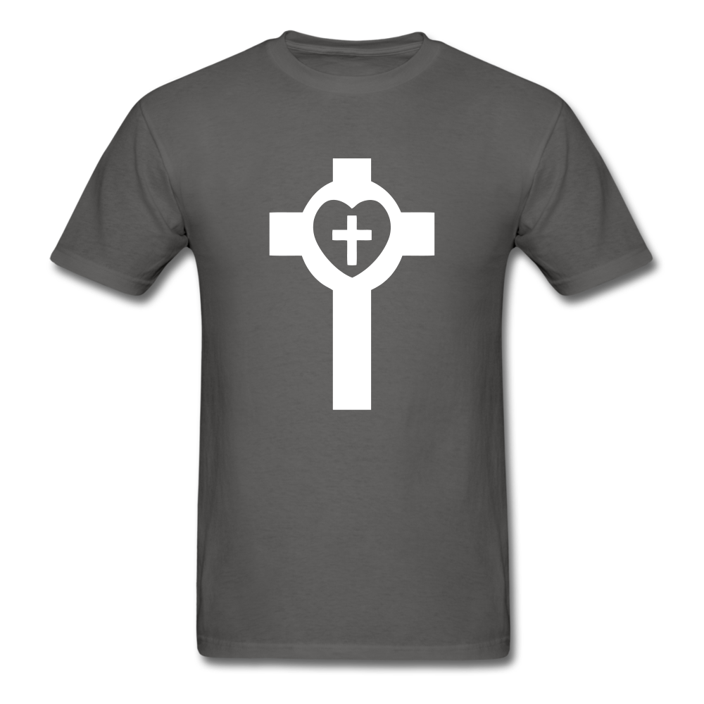 Lutheran Cross tee Dark - charcoal