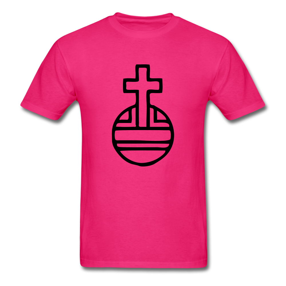 Sovereignty Cross Tee Bright - fuchsia