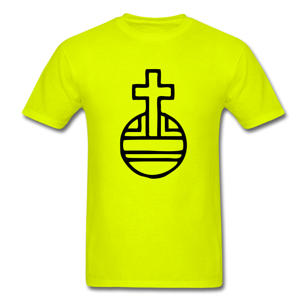 Sovereignty Cross Tee Bright - safety green