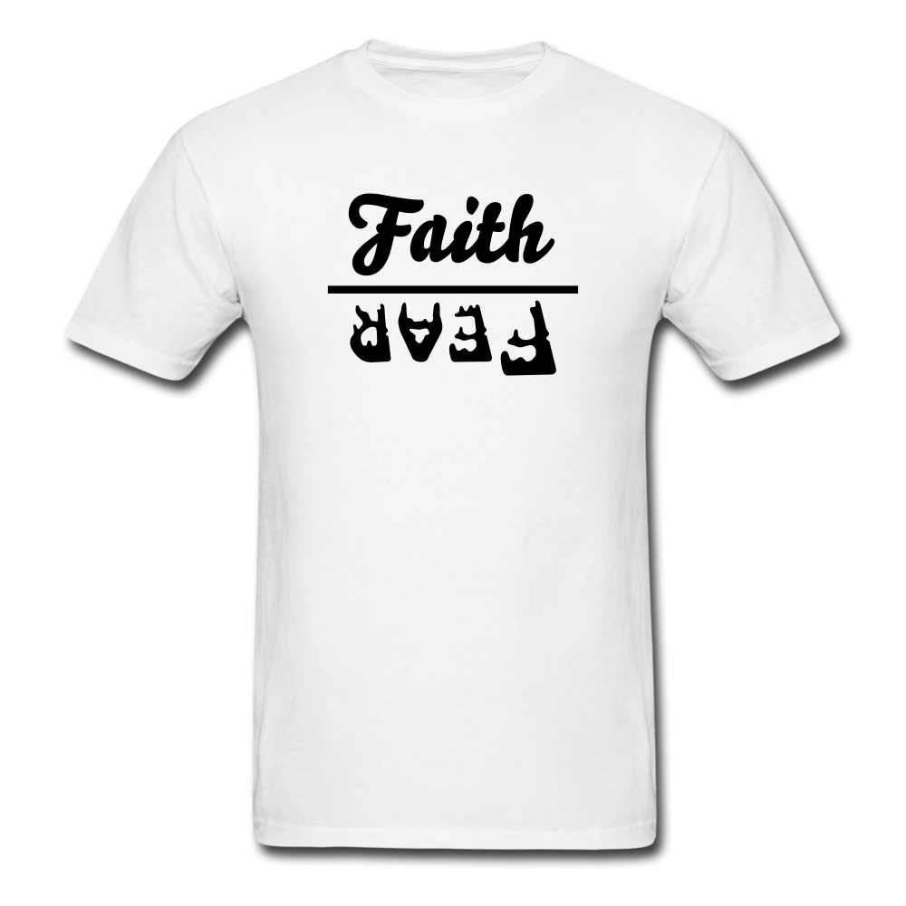 Faith over Fear Tee Bright - white
