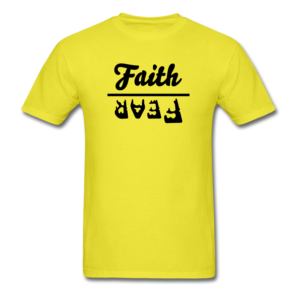 Faith over Fear Tee Bright - yellow