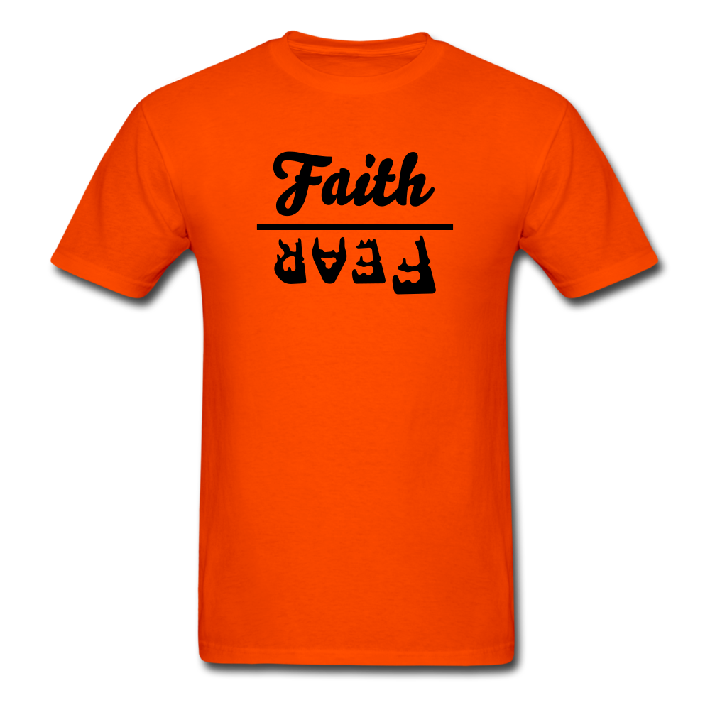 Faith over Fear Tee Bright - orange