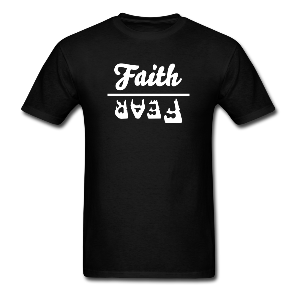 Faith over Fear Tee Dark - black