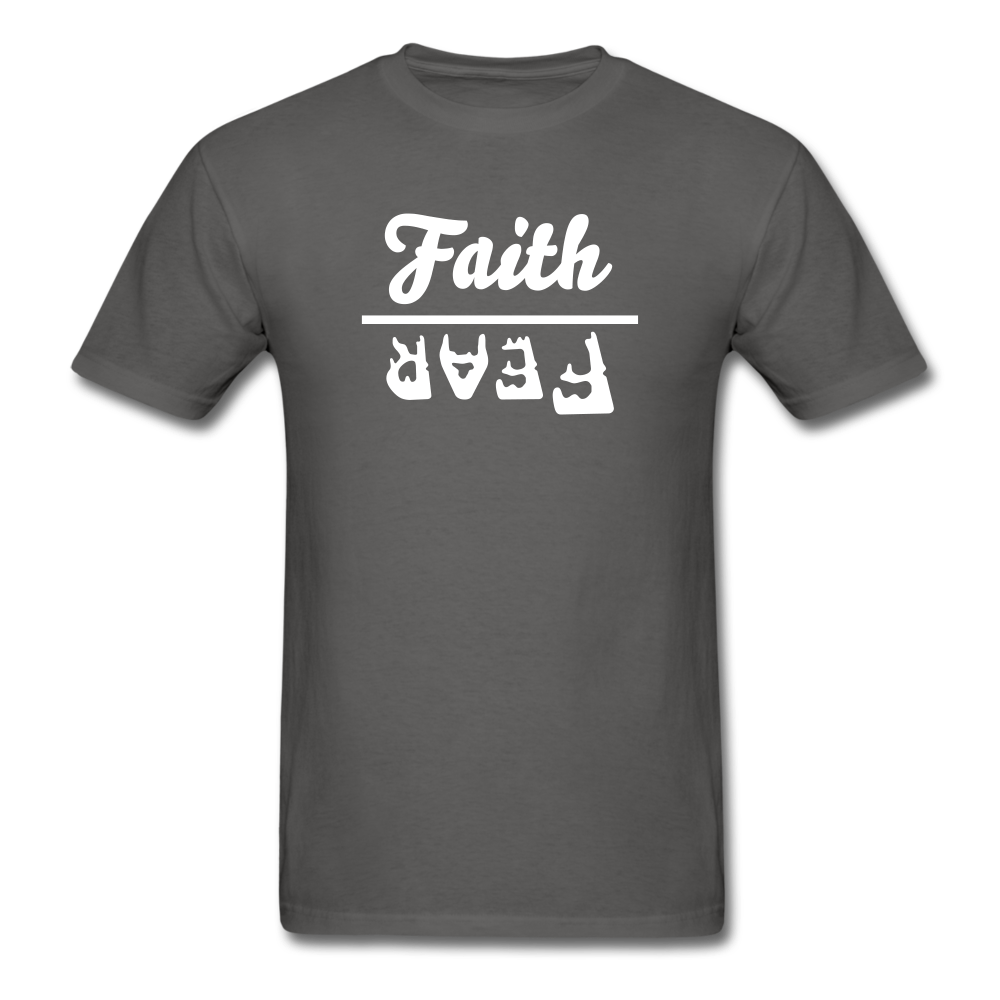 Faith over Fear Tee Dark - charcoal