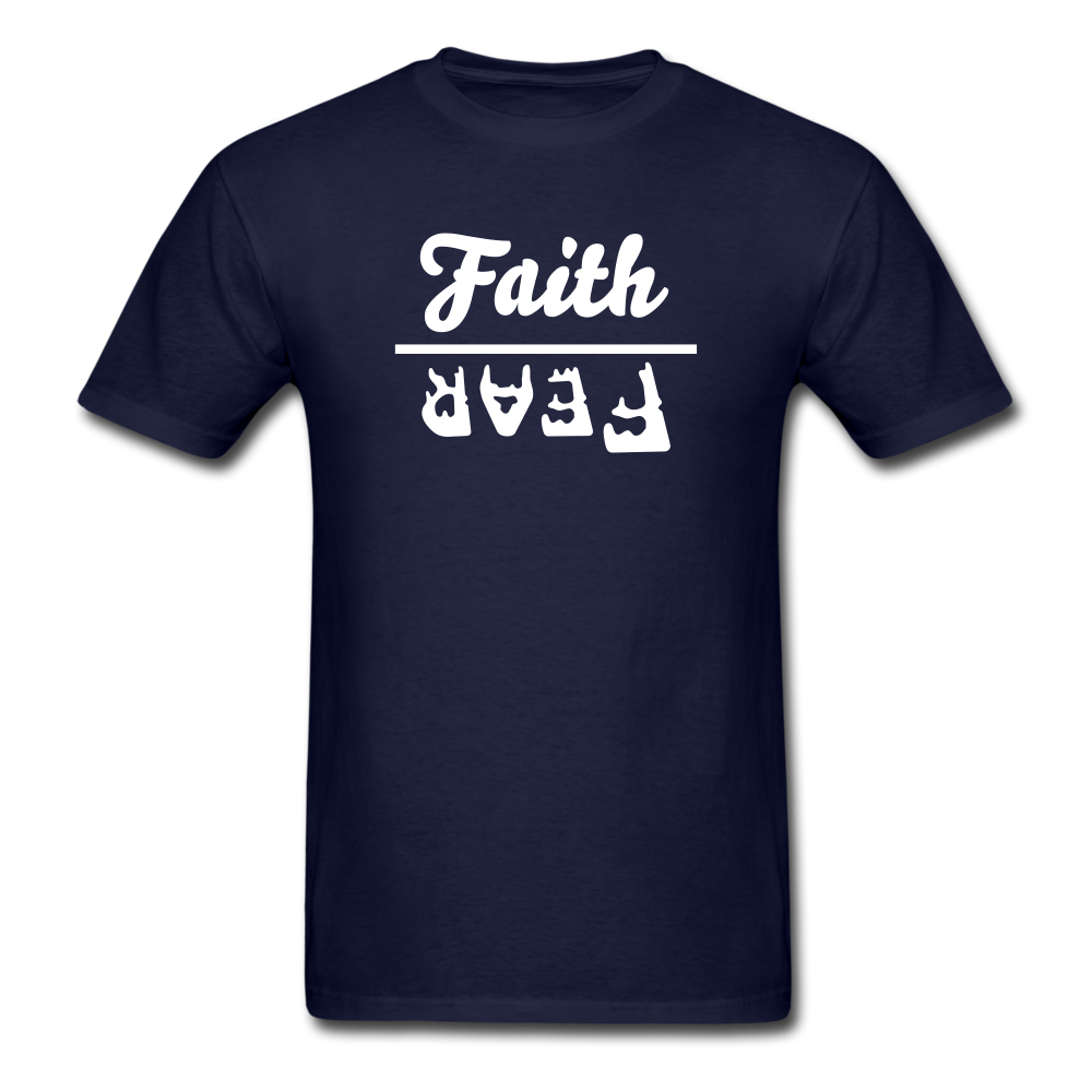 Faith over Fear Tee Dark - navy