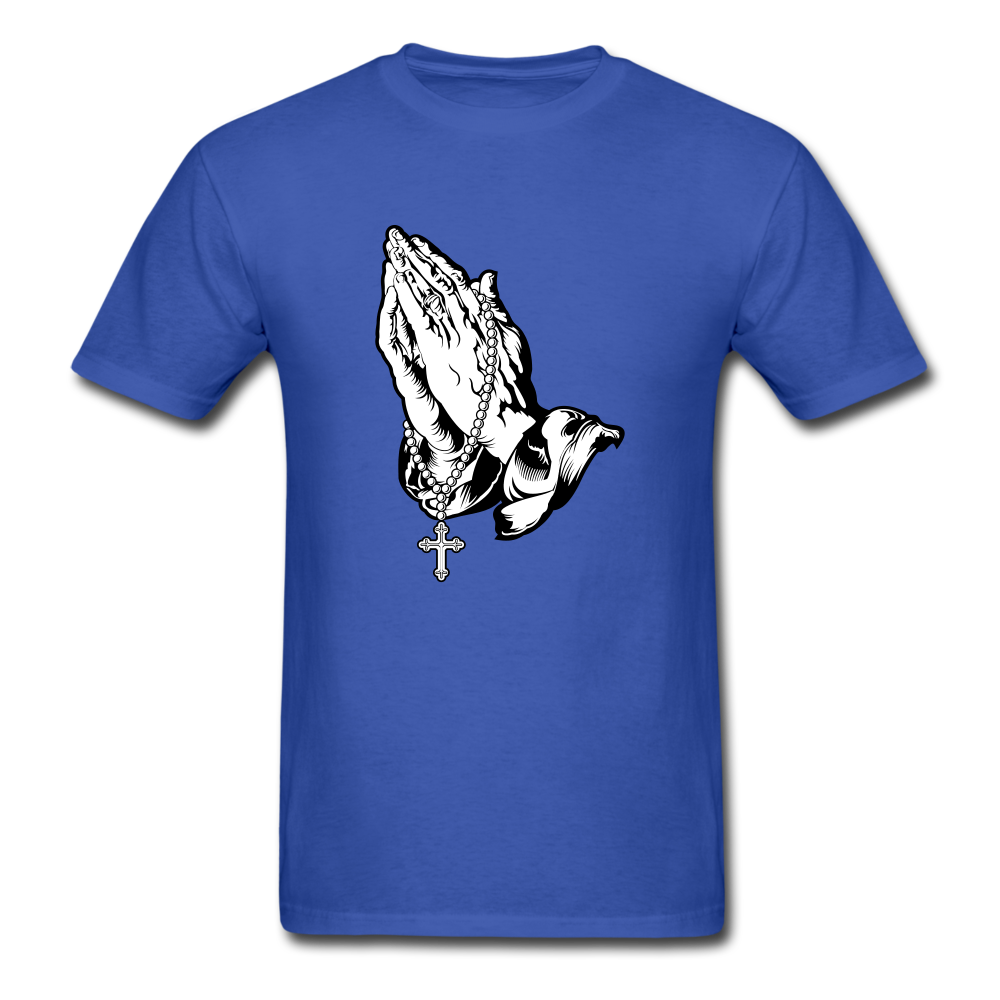 Praying Hands Tee Dark - royal blue