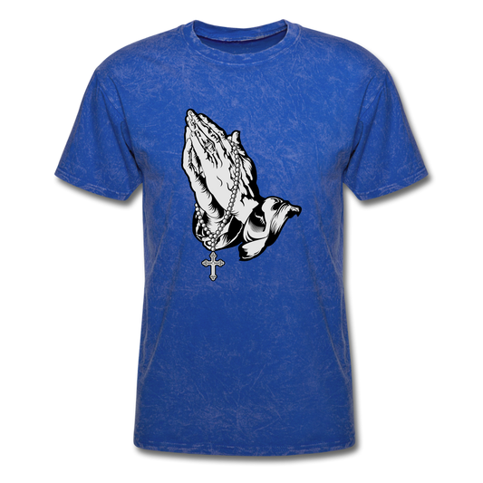Praying Hands Mineral Tee - mineral royal