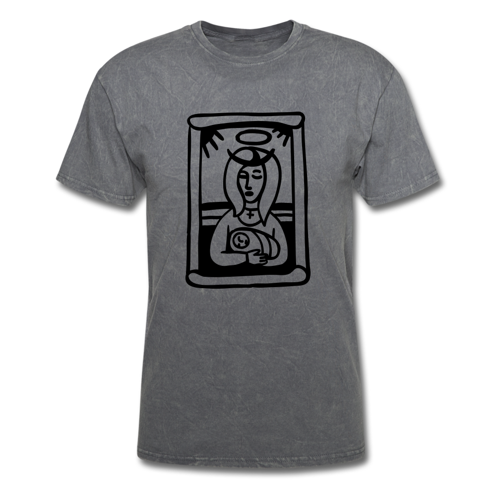 Mother Mary Mineral Tee - mineral charcoal gray