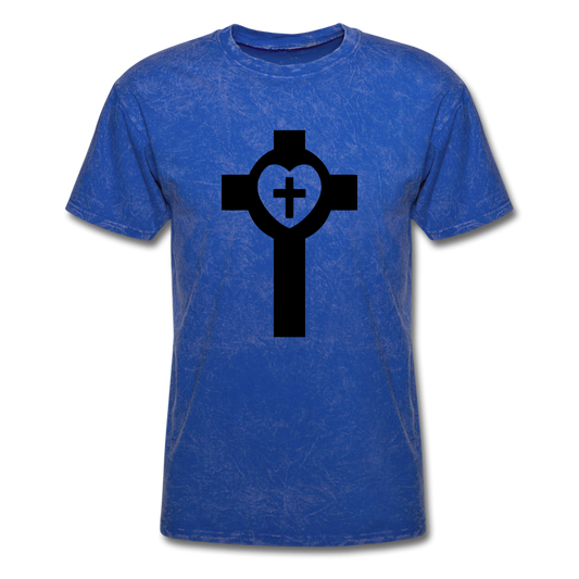 Lutheran Cross Mineral Tee - mineral royal