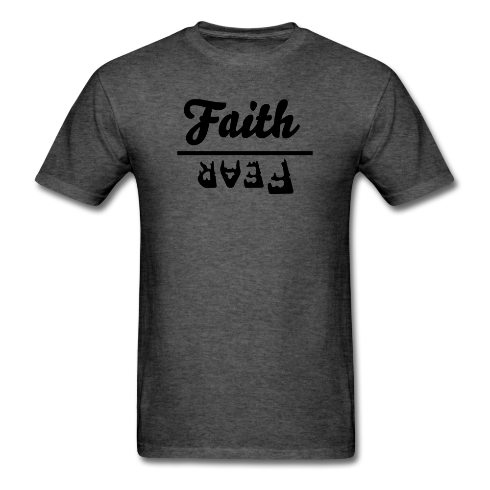 Faith over Fear Mineral Tee - heather black