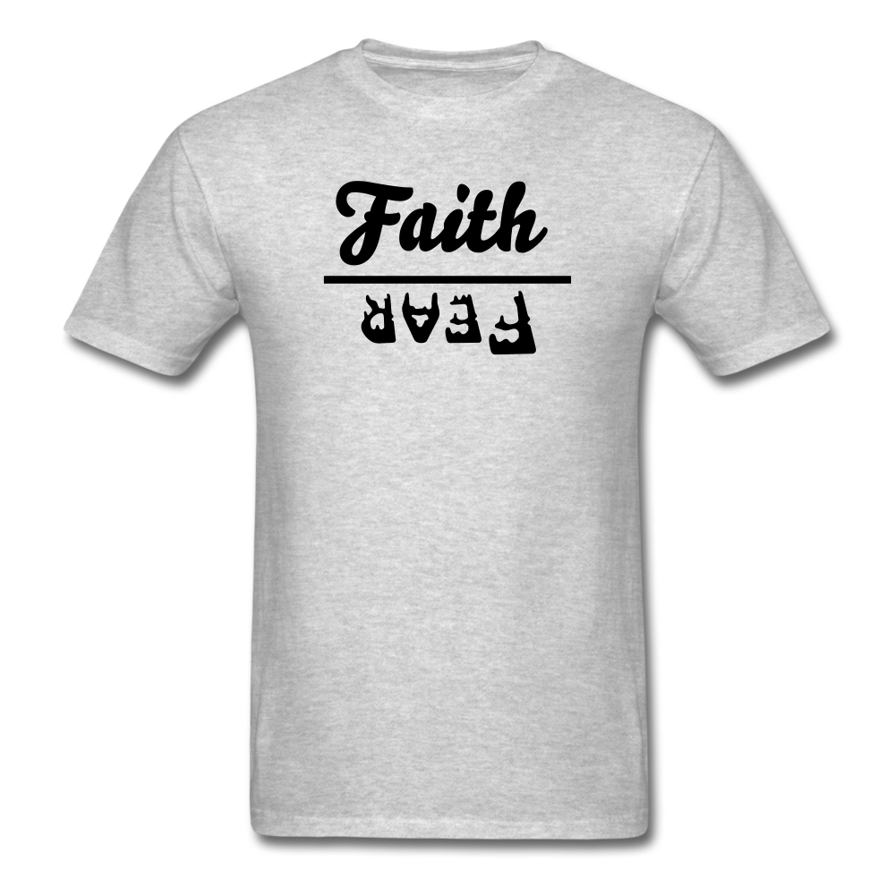 Faith over Fear Mineral Tee - heather gray