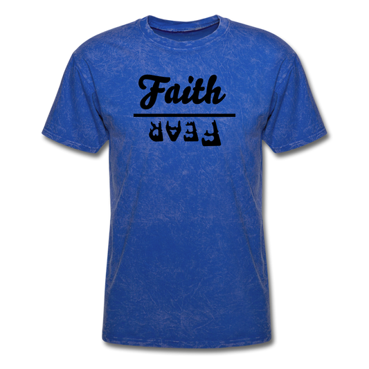Faith over Fear Mineral Tee - mineral royal