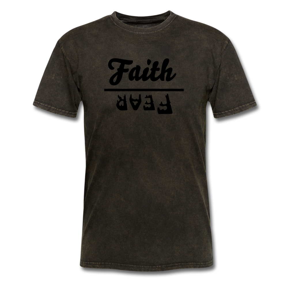 Faith over Fear Mineral Tee - mineral black