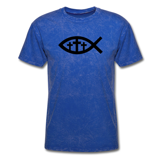 Three Crosses Mineral Tee - mineral royal
