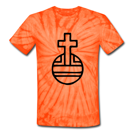 Sovereign Cross Tie Dye Tee - spider orange
