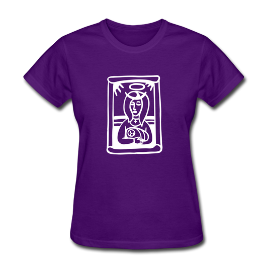 Mother Mary Women's Tee Dark - purple
