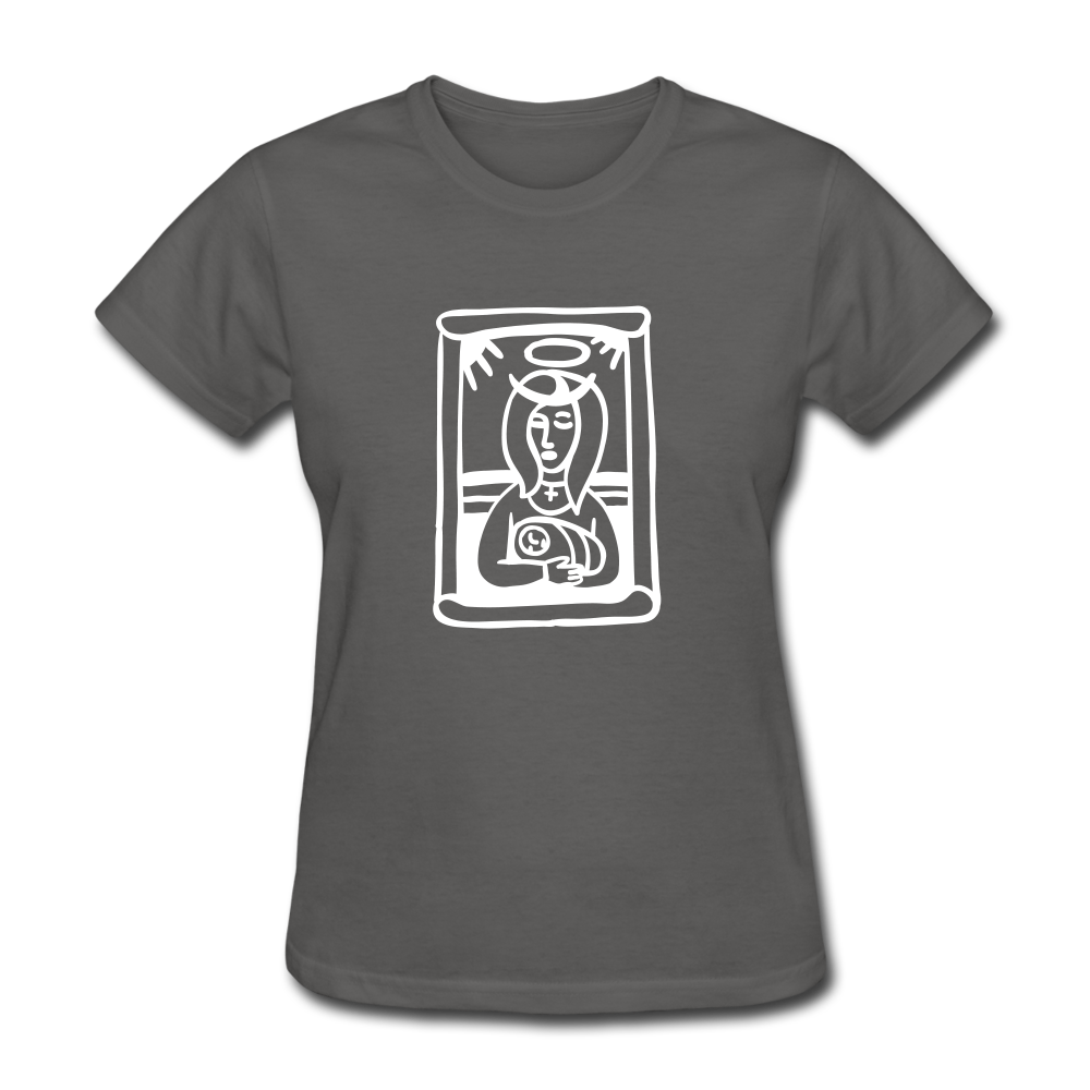 Mother Mary Women's Tee Dark - charcoal