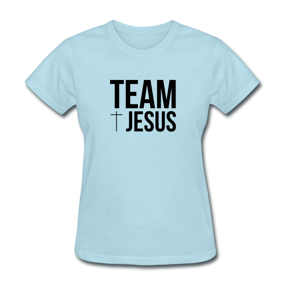 Team Jesus Women's Tee Bright - powder blue