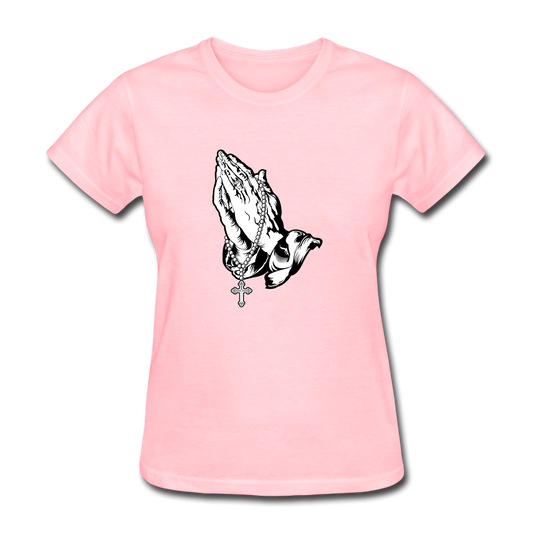 Praying Hands Women's Tee - pink