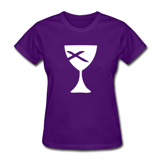 Communion Cup Women's Tee Dark - purple