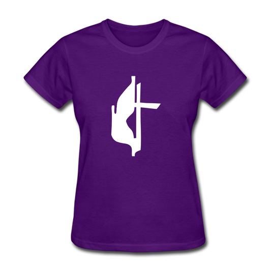 Lutheran Cross Women's Dark Tee - purple