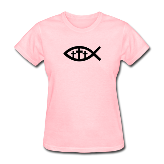 Three Crosses Women's Bright Tee - pink