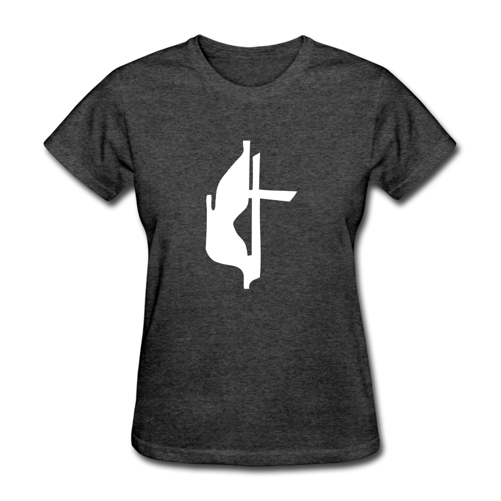 Lutheran Cross Women's Heather Tee - heather black