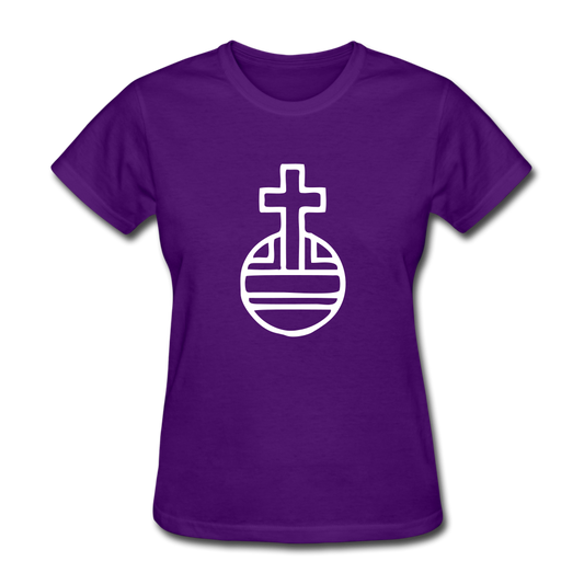 Sovereign Cross Women's Dark Tee - purple