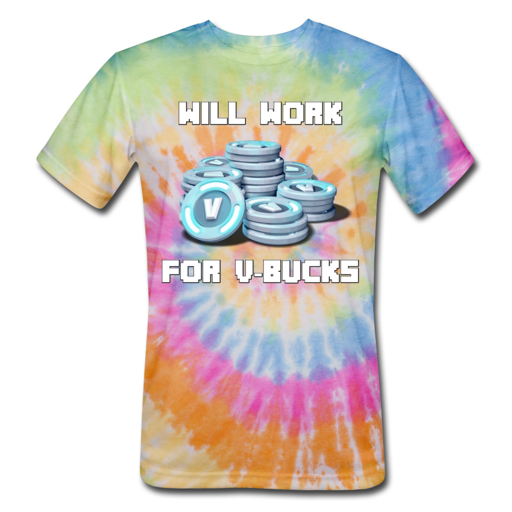 Unisex Tie Dye T-Shirt - rainbow