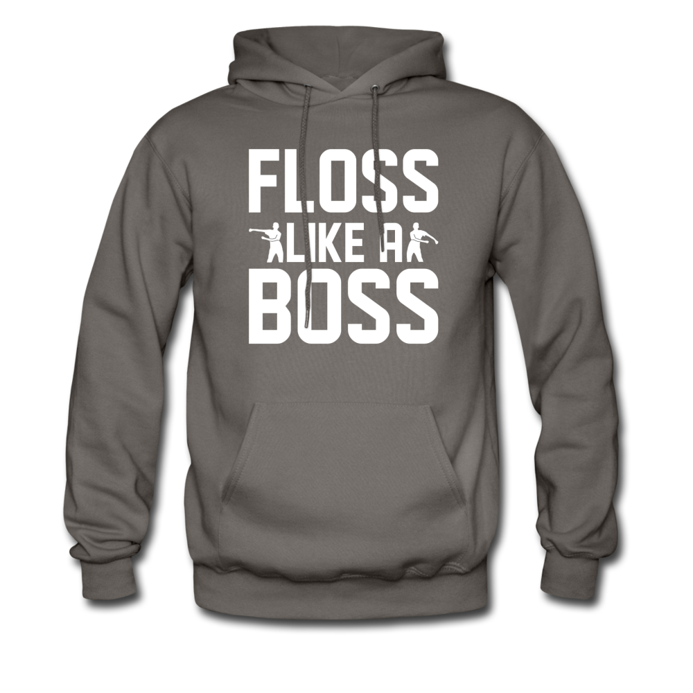 Floss Like A Boss Hoodie Fortnite Video Game Sweatshirt - asphalt gray