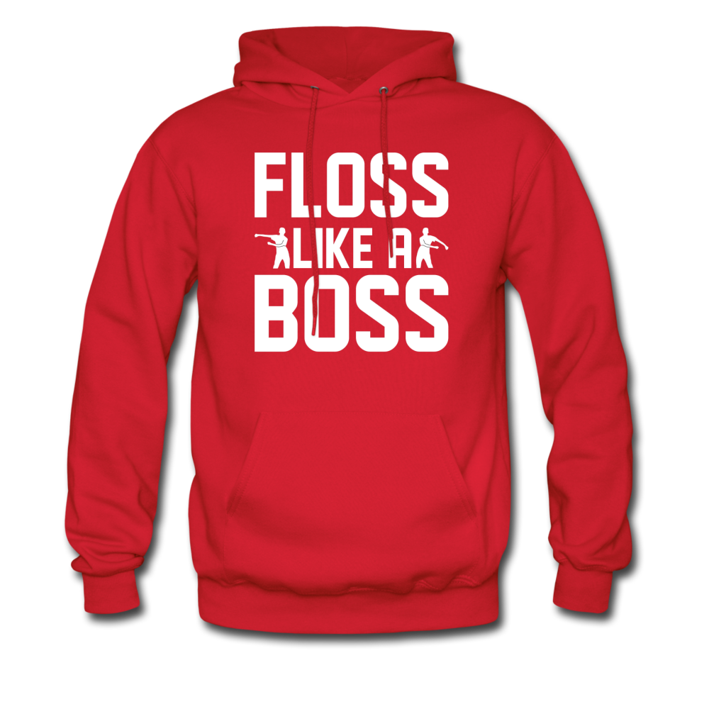 Floss Like A Boss Hoodie Fortnite Video Game Sweatshirt - red