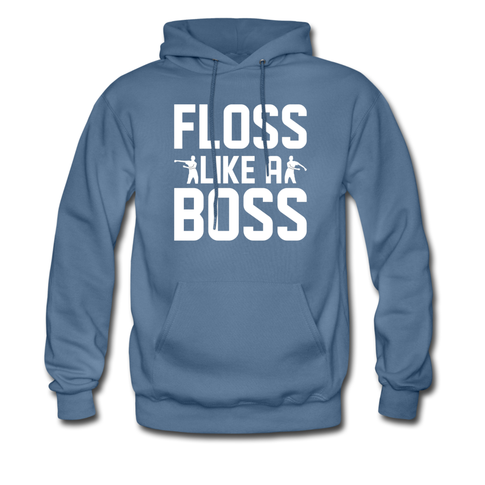 Floss Like A Boss Hoodie Fortnite Video Game Sweatshirt - denim blue