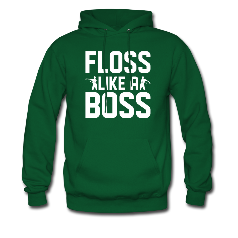 Floss Like A Boss Hoodie Fortnite Video Game Sweatshirt - forest green