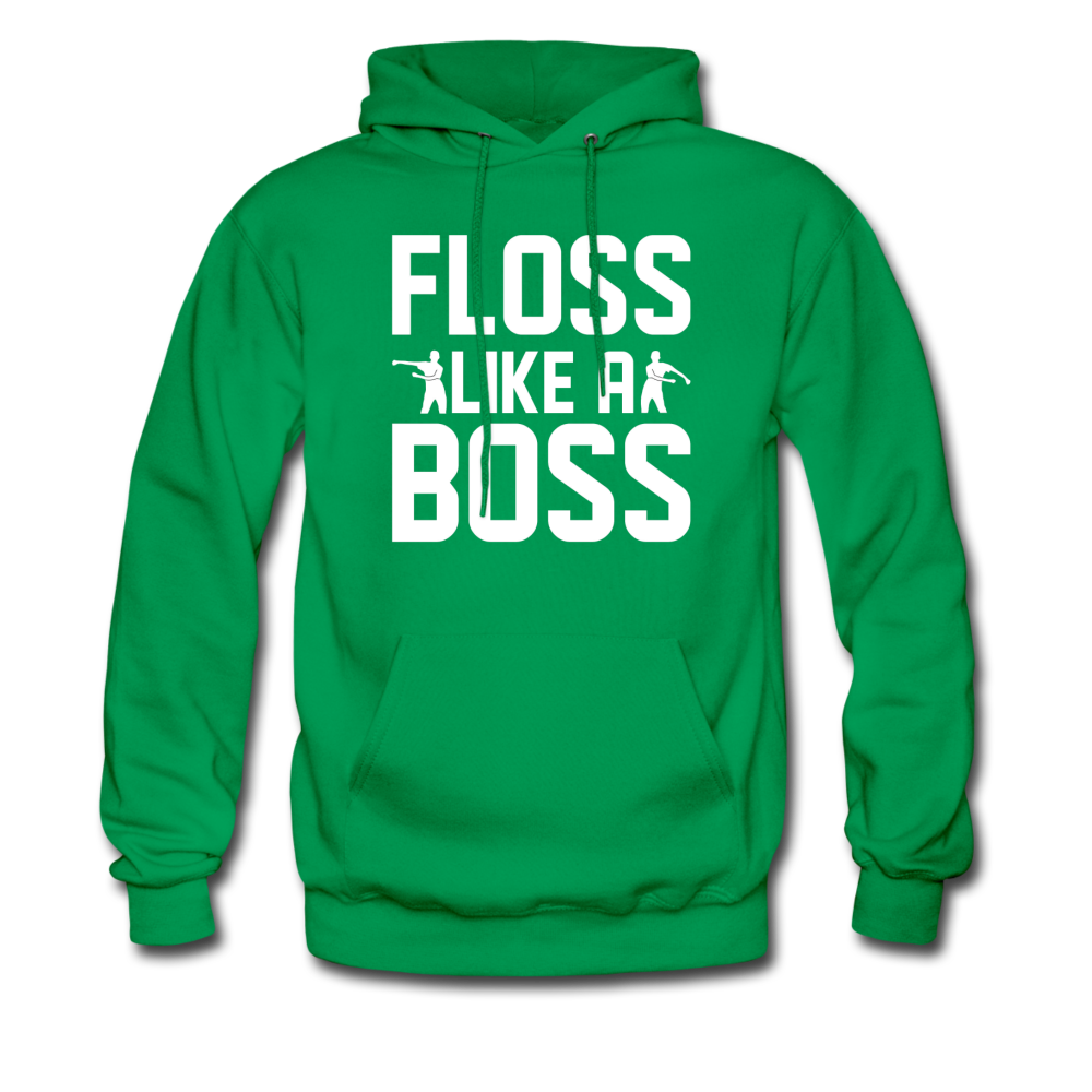 Floss Like A Boss Hoodie Fortnite Video Game Sweatshirt - kelly green