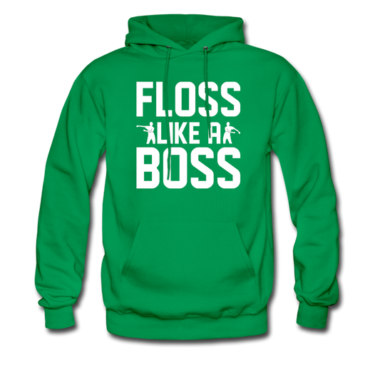Floss Like A Boss Hoodie Fortnite Video Game Sweatshirt - kelly green